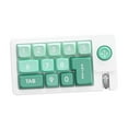 thumbnail image 4 of Teclado de juegos mecánicos con joystick, teclado programable portátil Numpad 12 Cableado para trabajo portátiles de la computadora portátil Mujeres Verde, 4 of 8
