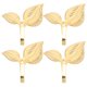 thumbnail image 1 of Ganchos de pared Vintage para decoración de entrada, ganchos de suspensión de Metal resistentes para abrigos y sombreros, diseño de hoja rústica, 4 Uds., 1 of 8