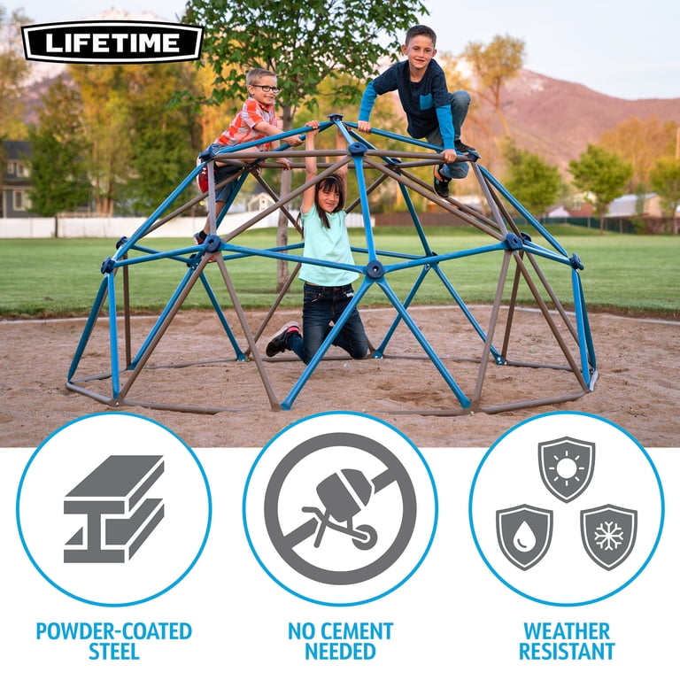 Lifetime Kid's Outdoor 4.5 ft. H x 9 ft. W Dome Climber, Blue and