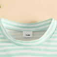 thumbnail image 5 of Caqnni Girls Summer 2 Piece Outfits Kids Oversized T Shirts and Shorts Clothing Sets 5-14 Years 2Pcs Summer Playwear Beach Outfits 12-18 Months,Green, 5 of 9