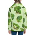 thumbnail image 6 of Pofeuu Broccoli 3 Print Teenage Zipper Hoodie Sweatshirts Hooded Casual Jackets With Pocket For Boys Girls-Small, 6 of 6