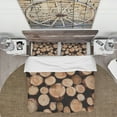 thumbnail image 2 of Designart 'Concentric Circle of Firewod' Abstract Duvet Cover Set, 2 of 4