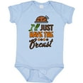 thumbnail image 3 of Inktastic I'll Just Have the Breast with Turkey Illusration Boys or Girls Baby Bodysuit, 3 of 5