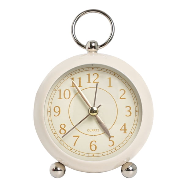 Reloj despertador retro Inteprter Electrónica blanco lechoso