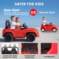 thumbnail image 6 of Licensed Toyota Tacoma 24V 2 Seater Truck, Powered Ride on Car Toy with Remote Control, Wisairt 4 Wheeler for Kids Toddler Ages 3-8, Red, 6 of 12