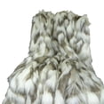 thumbnail image 1 of Plutus Brands PB16405-6084-TC Plutus Tibet Faux Fox Handmade Throw, (Throw 60W x 84L), 1 of 3