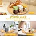 thumbnail image 6 of Bamboo Lazy Susan Organizer 360° Rotating Lazy Susan Turntable 11.81inch Kitchen Countertop Condiment Organizer Multipurpose Round Lazy Susan Organizer for Countertop Kitchen, 6 of 8