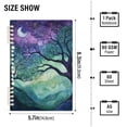 thumbnail image 2 of FORMRS 1-Subject Spiral Notebook 8" x 5" College Ruled 60 Refillable Sheet A5 Hard Cover, Moonlight Forest, 2 of 7