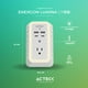 thumbnail image 5 of Cargador de Pared ACTECK ENERGON LUMINA CP515 7 Conectores + 2 USB + USB-C Blanco Acteck AC-936484, 5 of 6