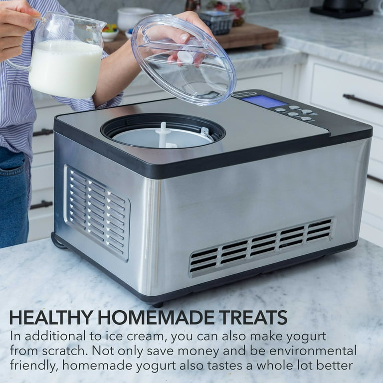 Free Shipping Whynter 2 Quart Capacity Ice Cream Maker Yogurt Incubator Stainless Steel Bowl Walmart