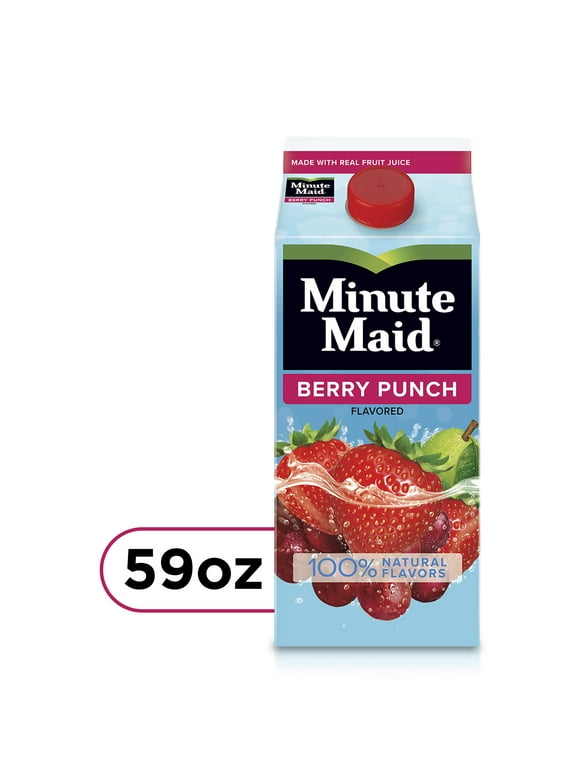 Minute Maid Berry Punch Flavored Fruit Drink, 59 fl oz Carton