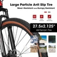 thumbnail image 6 of Furvclv Mountain Bike, 21-Speed Trail Commuter City Bicycle With 27.5 Inch Wheels & Suspension Frame, 27x16 Inch Aluminium Bike With Thumb Shifter Front Fork For Men Women, 6 of 9