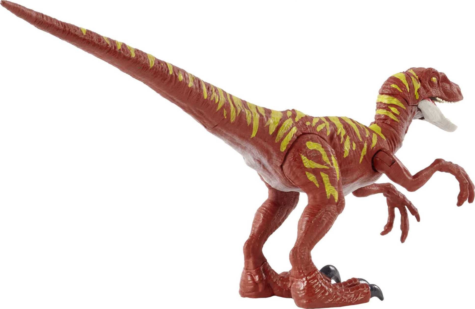 Jurassic World Savage Strike Velociraptor Action Figure, Dinosaur Toy with Attack Move