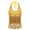 Gold, variant on Women's Sequin Tassel Crop Tops Belly Dance Bra Top Halter Backless Party Dance Vest Green One Size