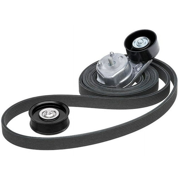 Serpentine Belt Drive Component Kit - Compatible with 2011 - 2016 Ford F-250 Super Duty 6.7L V8 Diesel 2012 2013 2014 2015
