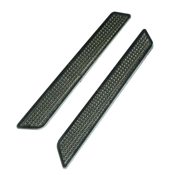 2 Pcs Smoke Saddlebag Guard Latch Cover Reflectors Fit For Harley Touring 14-22