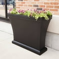 thumbnail image 3 of Mayne Bordeaux 40" x 15" x 32" Rectangle Black Polyethylene Trough Planter, 3 of 6