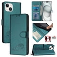thumbnail image 2 of iPhone 13 Mini Case ,Cat PU Leather Crossbody Lanyard Strap RFID Magnetic Wallet Compatible with iPhone 13 Mini Cover, 2 of 5