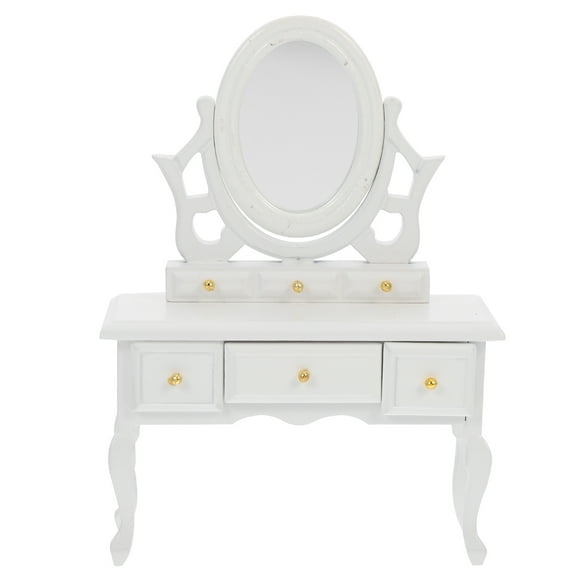KAKOWELY Decoración de mini tocador para casa Decoración de mini cajón para casa Accesorios para mini casa
