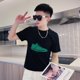 thumbnail image 2 of Camisetas para hombre, ropa de calle, ropa divertida, camiseta de hip hop, gráfica, rock, camisetas cortas para hombre, dibujos bordados, cuello redondo, geniales, ordinarias, XL, 2 of 4