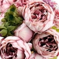 thumbnail image 4 of 13 cabezas de flores de peonía artificial ramo de novia simulación de boda peonías flor falsa vívida Kearding JJ16911-03, 4 of 4