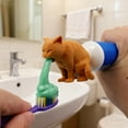 thumbnail image 3 of Pet Toothpaste Dispenser Cap, Funny Vomiting Cat Butt Toothpaste Topper Dispenser, Animal Design Easy Squeeze Lid, Teens Brushing RoutineFun Practical Bathroom Accessory for Apartment, Hotel Use, 3 of 3