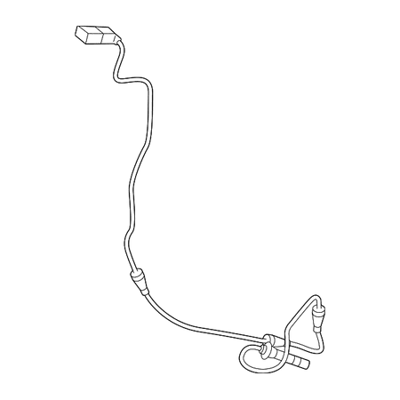 Mercedes Benz Reference Sensor - Genuine OE Mercedes-Benz ABS Sensor 205-905-45-07