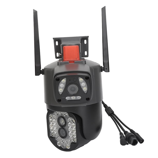 Cámara De Seguridad De Lente Dual Al Aire Libre 1080p Seguimiento Móvil De 360 grados Wifi Giratoria QX94 Con 2MP Ultra Claro Píxeles 1920 X Resolución De