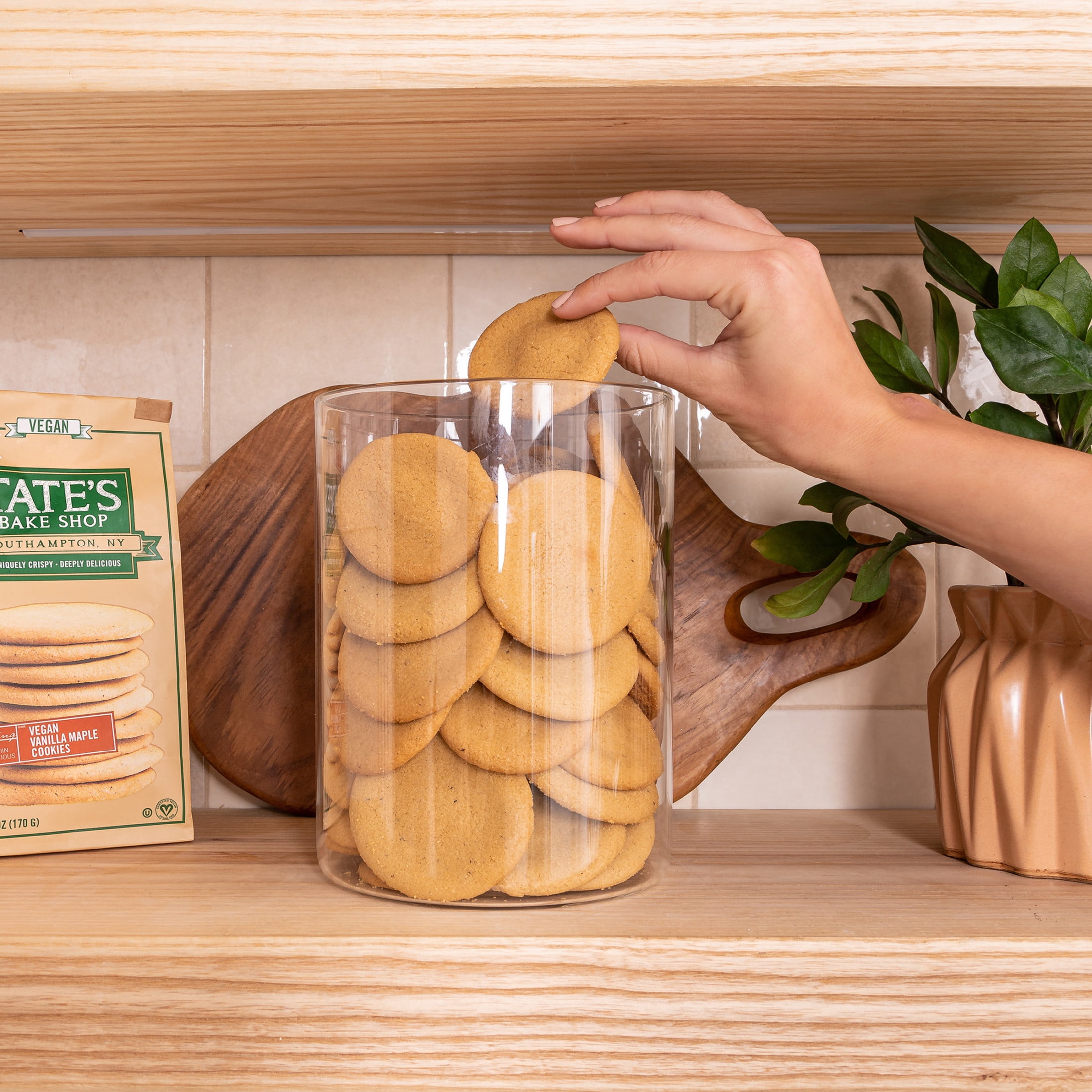 (3 pack) Tate's Bake Shop Vanilla Maple Vegan Cookies, 6 oz