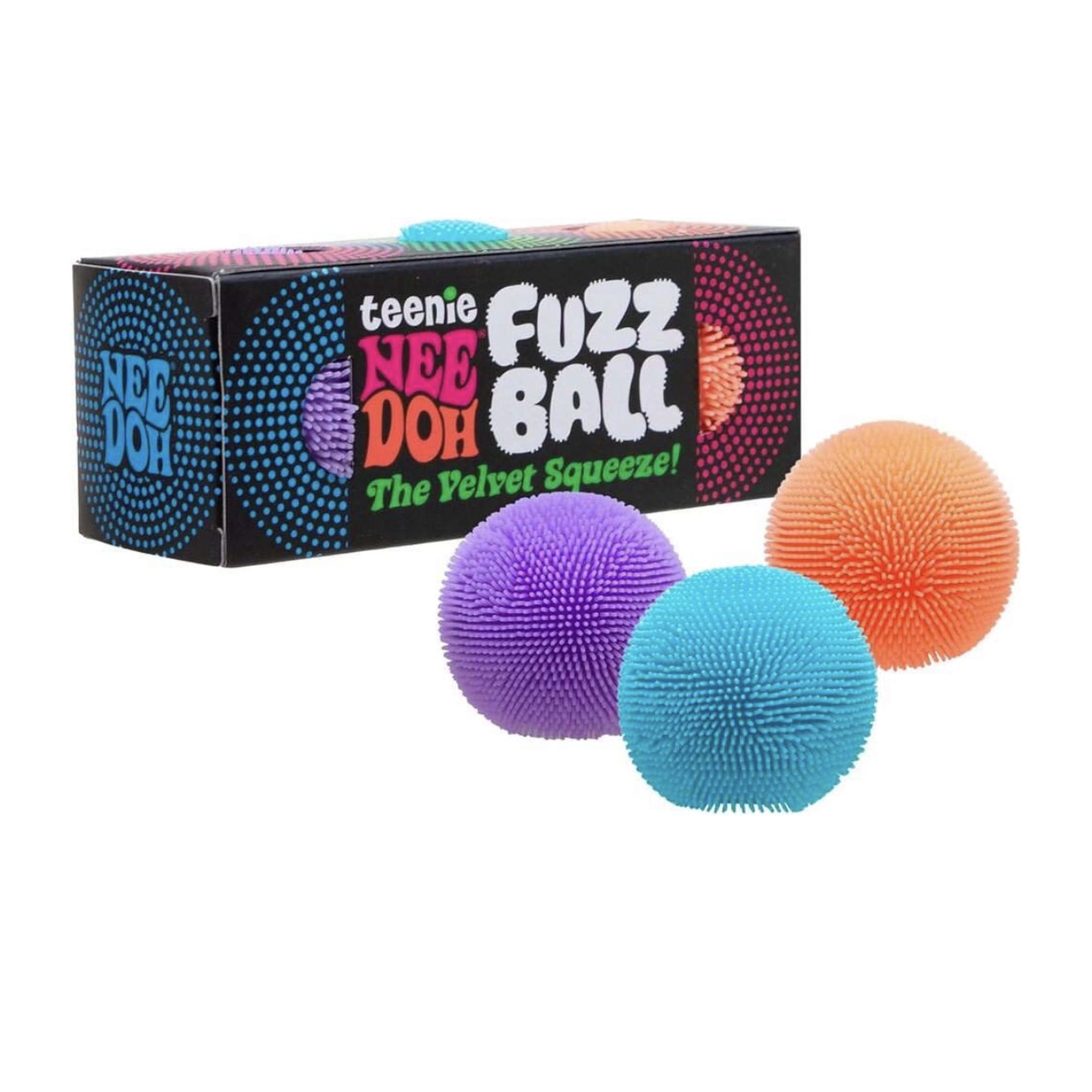 Needoh teenie fuzz ball stress relief ball - 3 pack