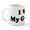 White, variant on CafePress - I Love My G Ma Mug - 11 oz Ceramic Mug - Novelty Coffee Tea Cup