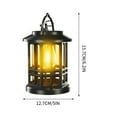 thumbnail image 3 of Matoen Solar Lantern Outdoor Garden Hanging Lantern Waterproof LED Flickering Flameless Candle Mission Lights for Table,Outdoor，Mothers Day Gifts Mom Wife, 3 of 9