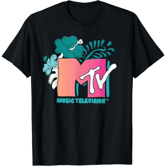 MTV Tropical Flower Logo T-Shirt