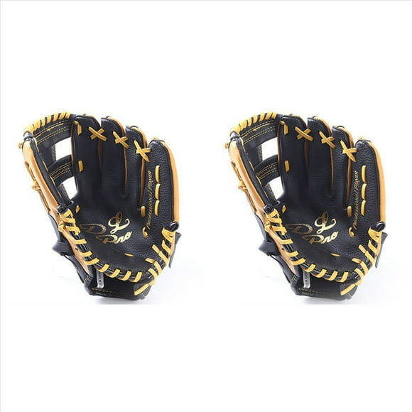 2X Guante de BéIsbol de Piel de Vaca de Doble Capa, Guante de Softbol de 12,5 Pulgadas, Adecuado para Adultos