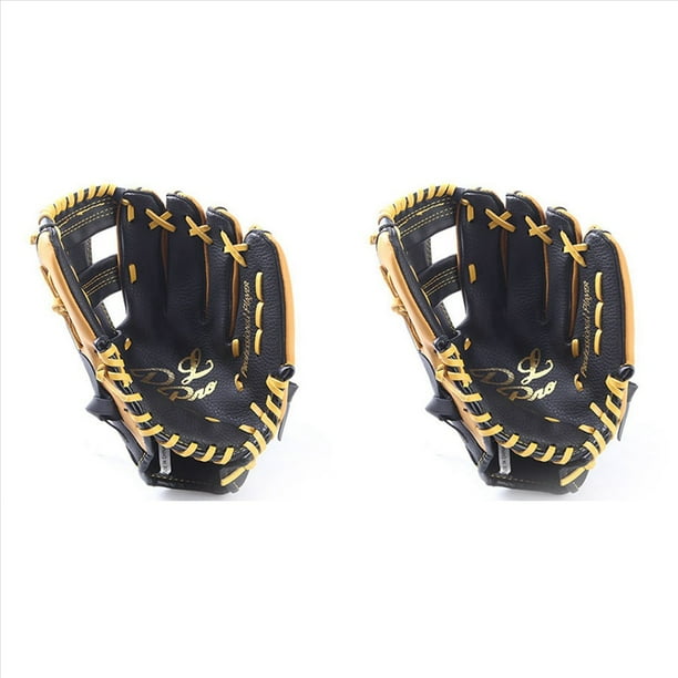 2X Guante de BéIsbol de Piel de Vaca de Doble Capa, Guante de Softbol de 12,5 Pulgadas, Adecuado para Adultos