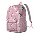 thumbnail image 2 of Pink French Bulldog Love Heart Backpack for School,Cute School Bag,Schoolbag with Adjustable Shoulder Straps & Padded Back,15.7"x11.8"x5.5", 2 of 5