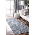 thumbnail image 1 of nuLOOM HJFV01D Braided Lefebvre Runner Rug, 2` 6" x 8`, Light Blue, 1 of 2