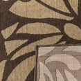 thumbnail image 4 of SAFAVIEH Veranda Kandy Floral Indoor/Outdoor Runner Rug, Chocolate/Terracotta, 2'3" x 12', 4 of 7