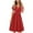 Red, variant on Nmnitkp Dresses for Women Premium Fabric Tiered Midi Dress with Tie Waist Flowy Summer Casual Short Sleeve Boho Swing Dress with Pocket Purple,2XL