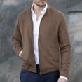 thumbnail image 2 of Gyujnb Jackets for Men,Men's Leather Baseball Jacket Vintage Suede,Winter Coats for Men,Size:S, 2 of 9