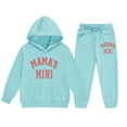 thumbnail image 3 of SNKSDGM Girls Birthday Girl Outfit 7 Years Old Girls Spring Outfits Size 6T Children's Fashion Casual Printed Long Sleeved Hooded Top Hoodie Pants Suit Baby Girl Easter Outfit 0-3 Months 4-5 Years, 3 of 3