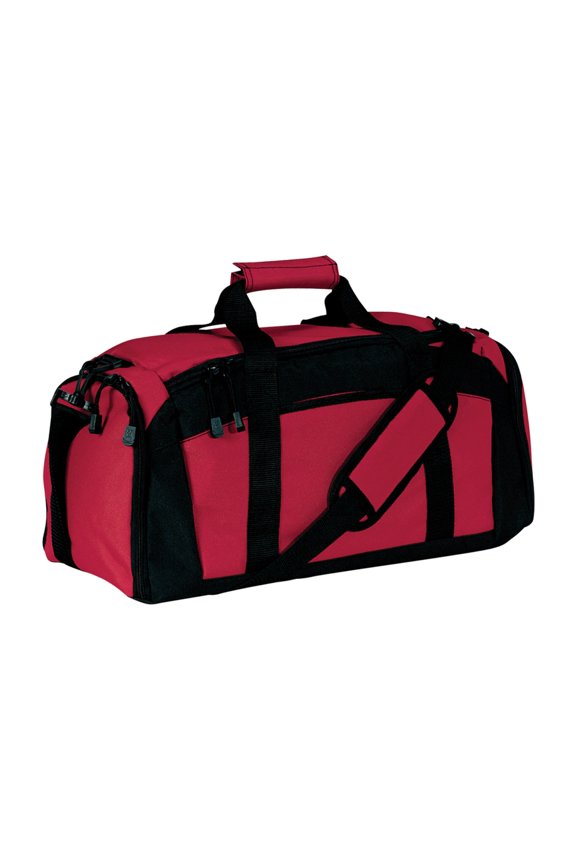 Durable Multi-Pocket Gym Bag with Shoe Compartment Red OSFA