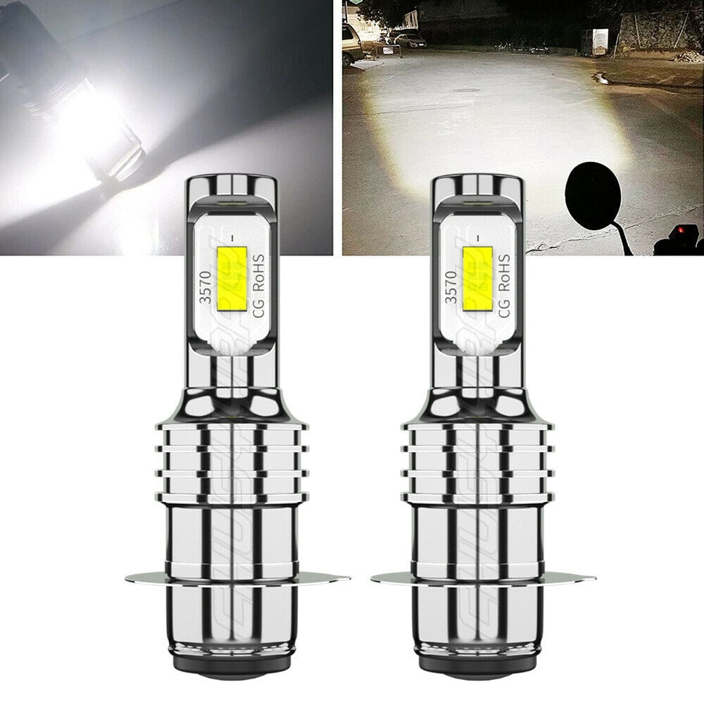 SHENKENUO For Honda Sportrax TRX400EX 1999-2008 - LED Headlight Bulbs Kit,P15D H6M,6000K White,C131