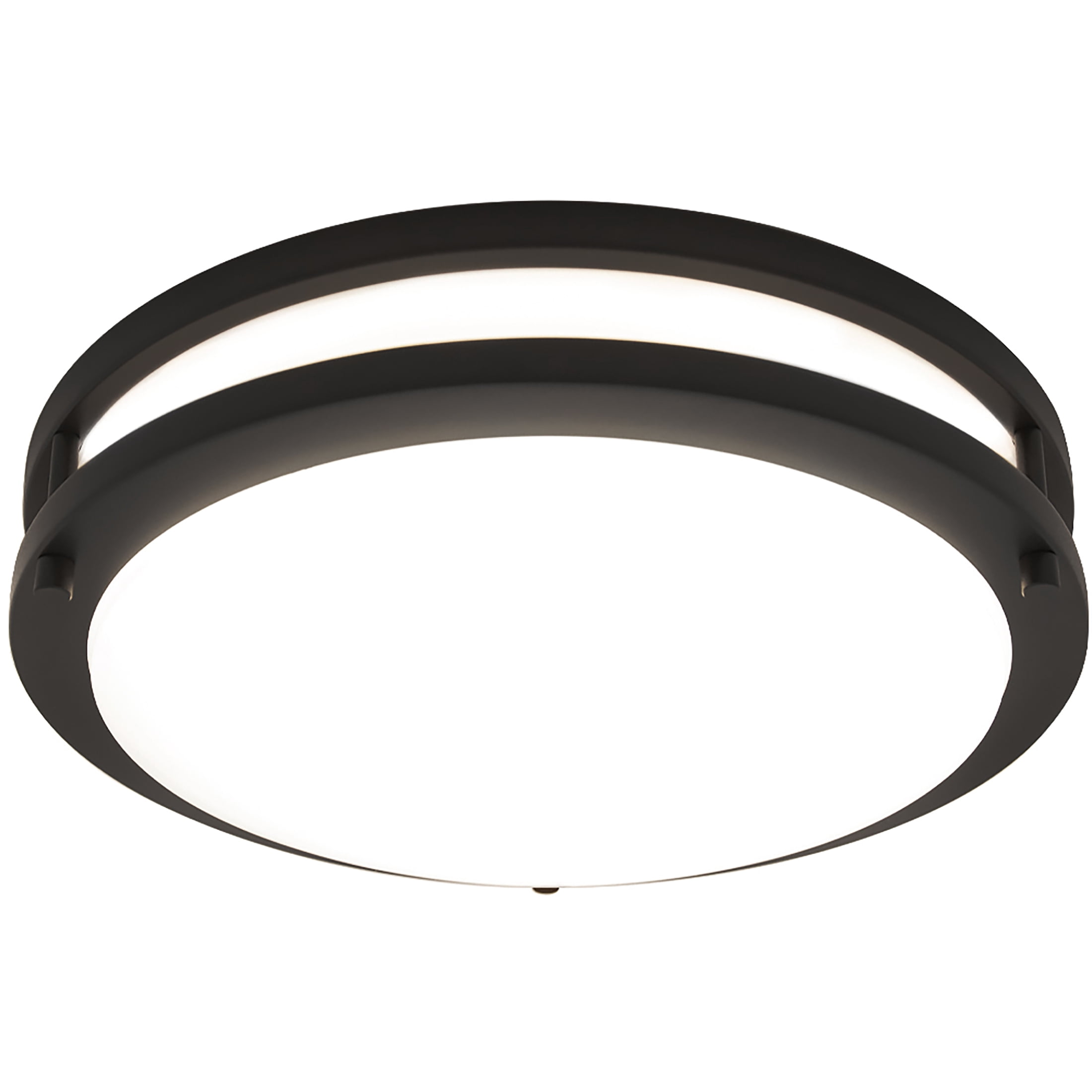 Maxxima 14 in. Black LED Ceiling Mount Fixture, 3000K, 1650 Lumens