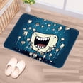 thumbnail image 5 of Tooth Non-Slip Polyester Door Mat Floor Mats Bath Rugs Machine Washable, 5 of 6