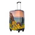 thumbnail image 2 of Bixox Washable Horse Sunflowers Printed Luggage Cover, Fashion Suitcase Protector Fits for X-Large luggage, 2 of 8