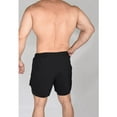 thumbnail image 3 of Exxact Sports 2 in 1 Shorts Men - Athletic Shorts with Compression Liner Men, Dry Fit Running Shorts with Phone Pocket (Black, AS), 3 of 7