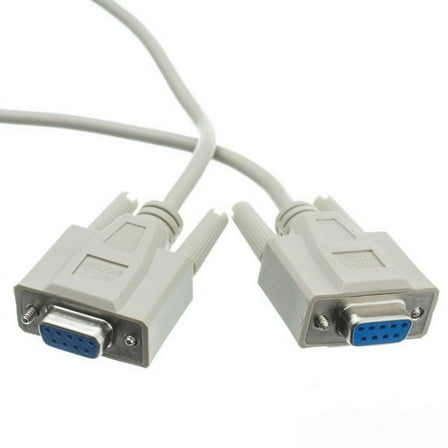 AYA 6Ft (6 Feet) DB9 Female to Female (DB9F/DB9F) Serial Null Modem Cable NM9-6FF