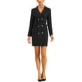 thumbnail image 2 of MODA NOVA Juniors Elegant Blazer  Wear-to-Work Dress with Pockets, 2 of 5