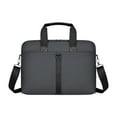 thumbnail image 4 of Bolso De Negocios Para Hombre, Maletín, Bolso Para Portátil, Bolso De Hombro Para Viajes De Negocios, Piel Sintética, Película Gris Película de cuero PU gris, 4 of 8